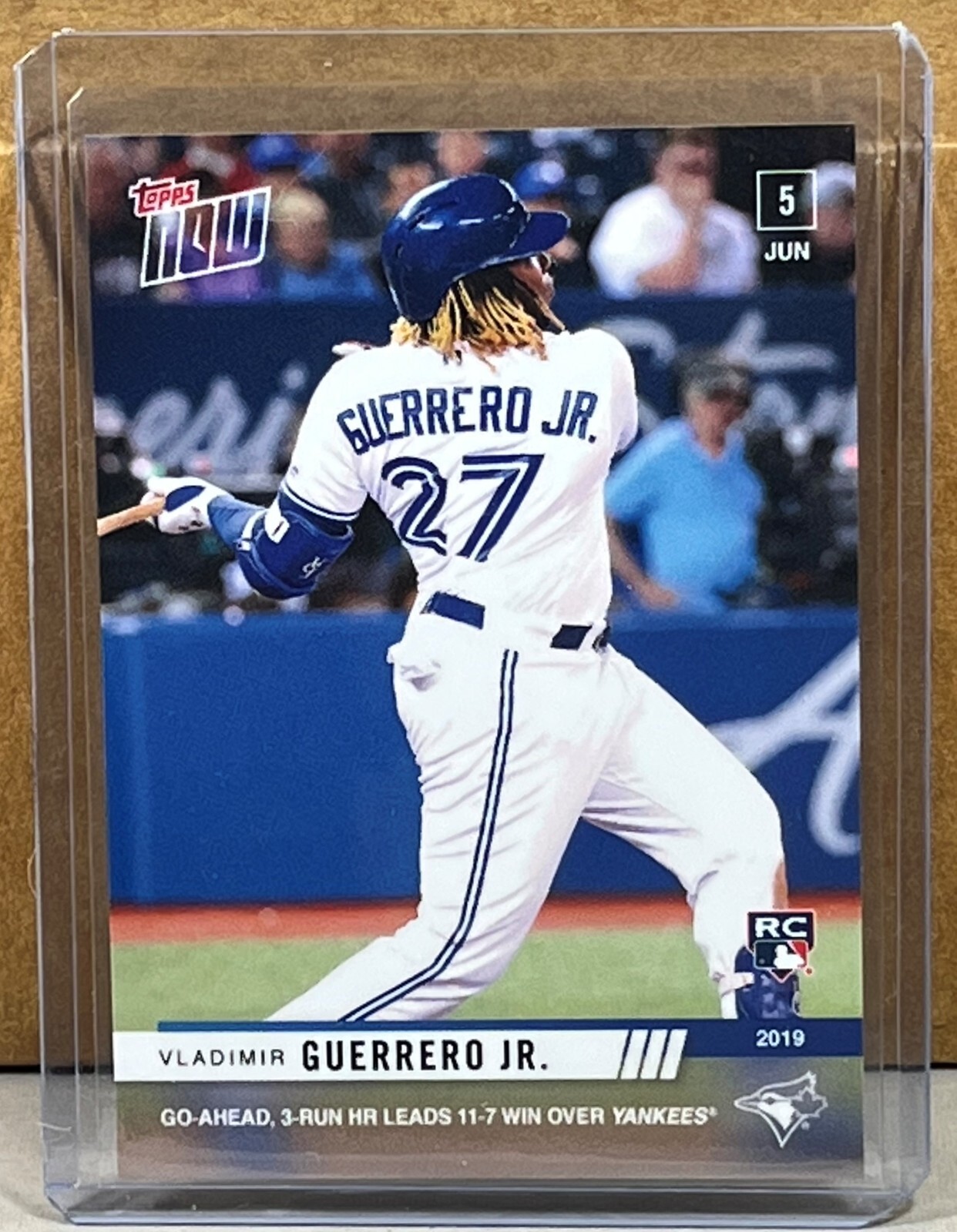 2019 TOPPS NOW #334 VLADIMIR GUERRERO JR. TORONTO BLUE JAYS