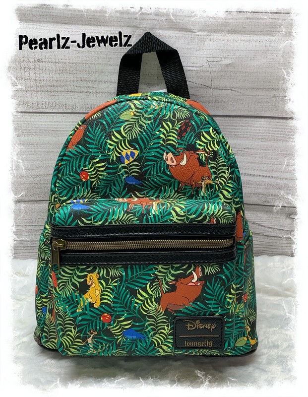 Loungefly Disney Lion King Simba Pumba Timon Green Jungle Bugs Mini