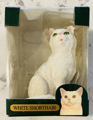Limited Edition Collector's Series White Shorthair Ornament/Figure 
