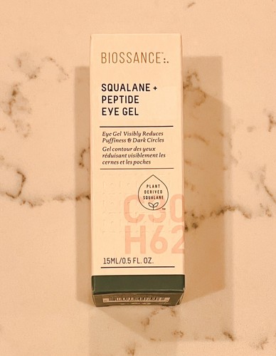 BIOSSANCE Squalane + Peptide Eye Gel (0.5 fl oz/15 mL), Bran