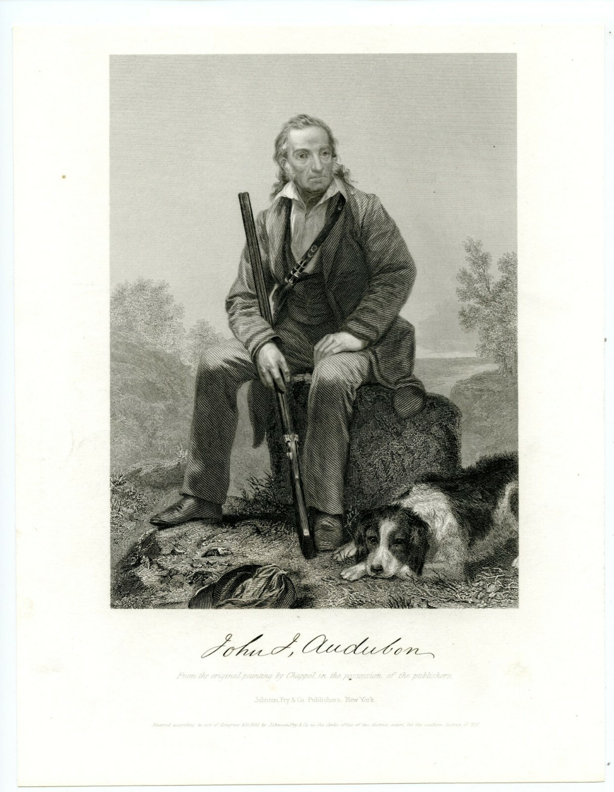 JOHN JAMES AUDUBON, Painter/Ornithologist/1861 Birds of