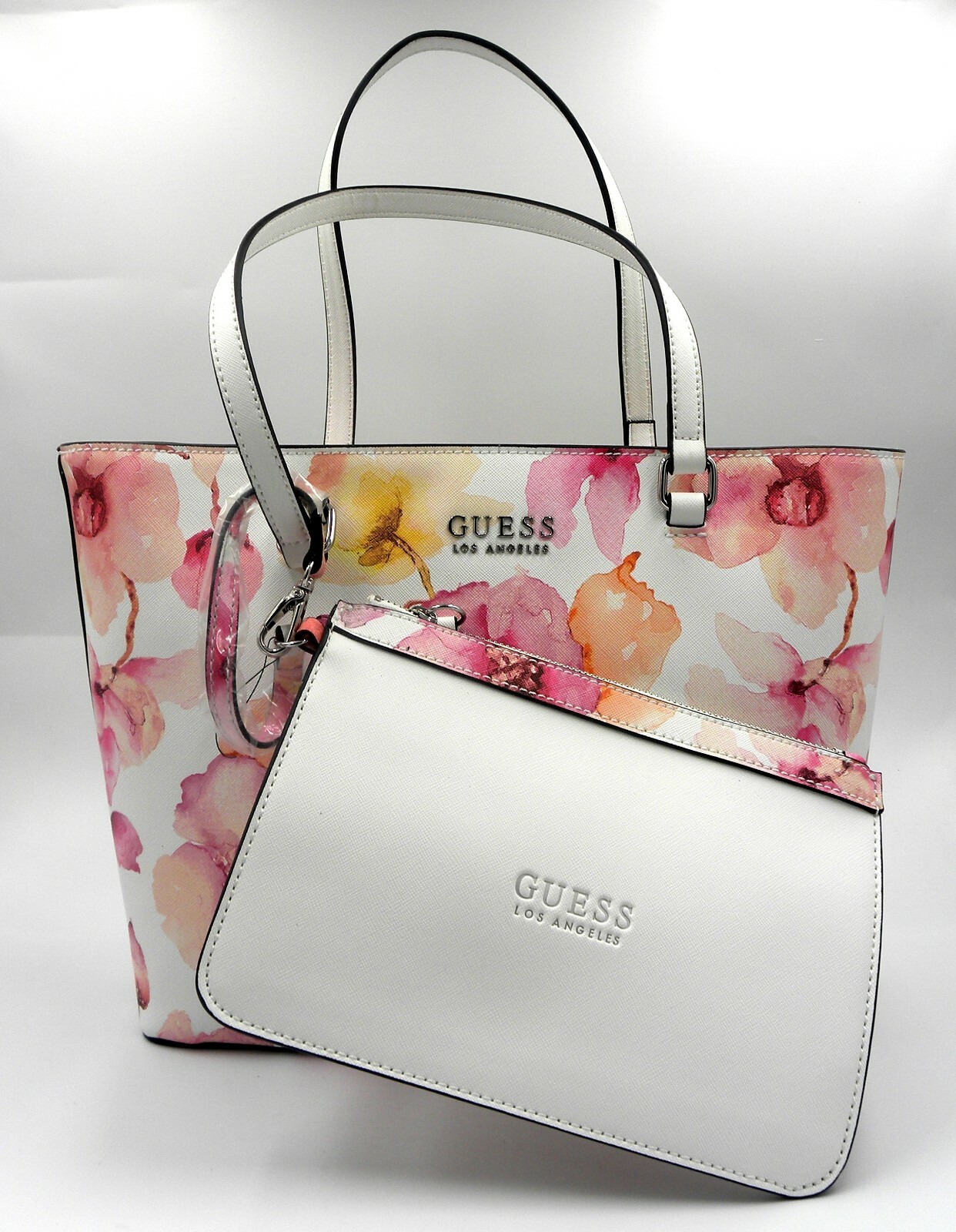 guess tote bags pink