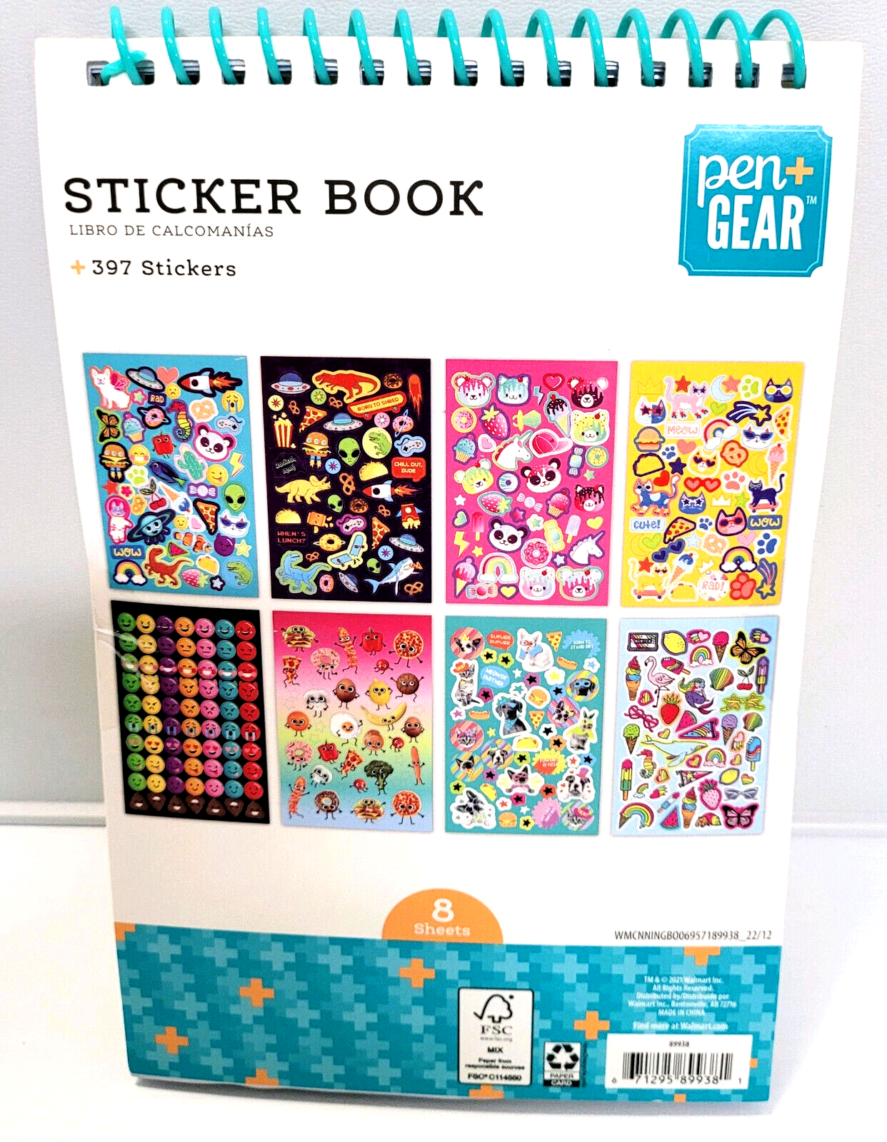 Pen+Gear Best Puffy Sticker Book Ever, Super Star Edition, 8 Sheets 397 Stickers