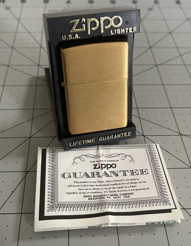 2007 Zippo Lighter  I-07 Solid Brass