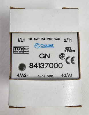 New Crouzet GN 84137000 3-32VDC 10 Amp 24-280VAC GN84137000 Solid State