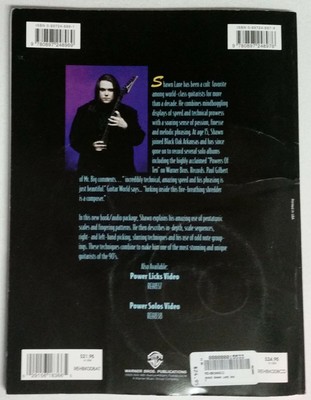 SHAWN LANE POWER LICKS & SOLOS GUITAR TAB TABLATURE MUSIC BOOK WITH CD
