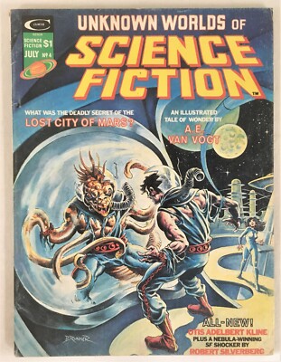 Unknown  Worlds Of Science Fiction Magazine #4 Curtis Mag 1975 FN/VF 7.0 Grade