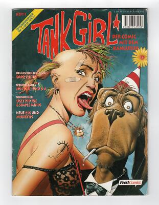 1988 DEADLINE #1 TANK GIRL #1 1ST APP OF TANK GIRL KEY GRAIL RARE UK GERMAN