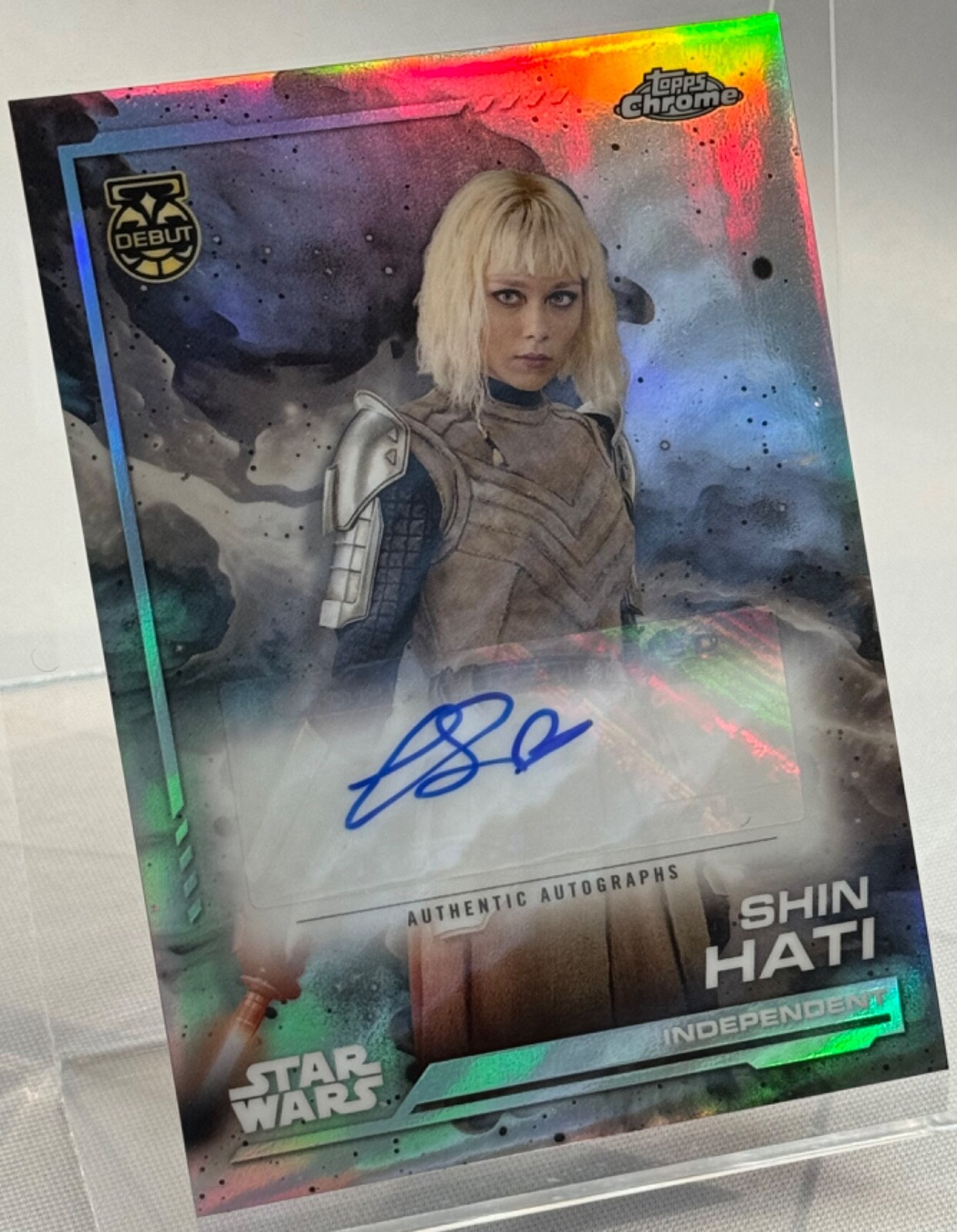 Topps STAR WARS SHIN HATI サイン 2024 Topps Chrome Star Wars Shin Hati Debut Auto Gold