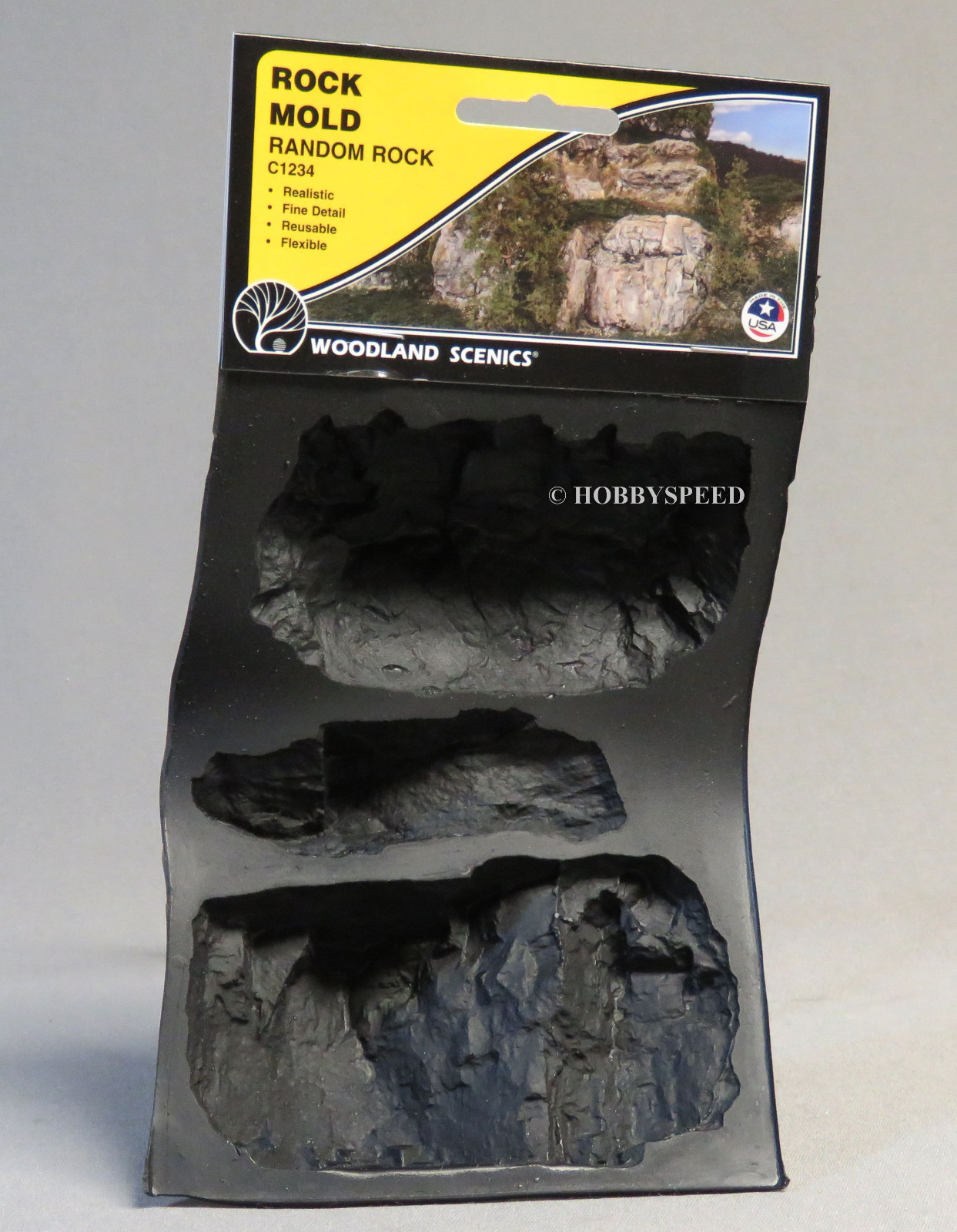 WOODLAND SCENICS RANDOM ROCK MOLD O HO N O GAUGE train casting resin WDS1234 NEW