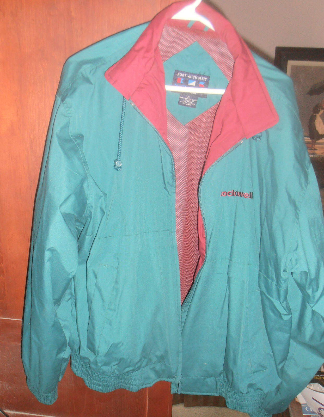 VINTAGE PORT AUTHORITY J-753 CLASSIC POPLIN ROCKWELL LOGO