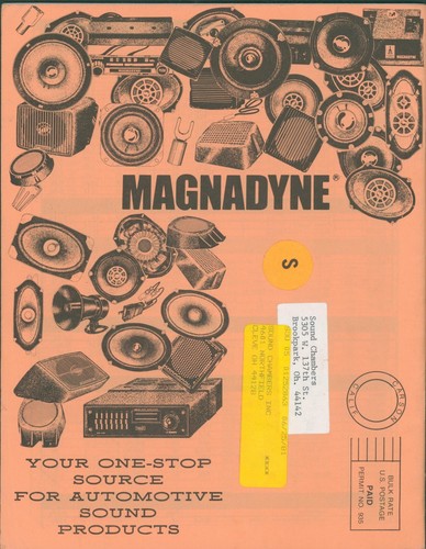 1981 Magnadyne Auto Sound Products Catalog Carson CA Car Speaker Stereo Dealer