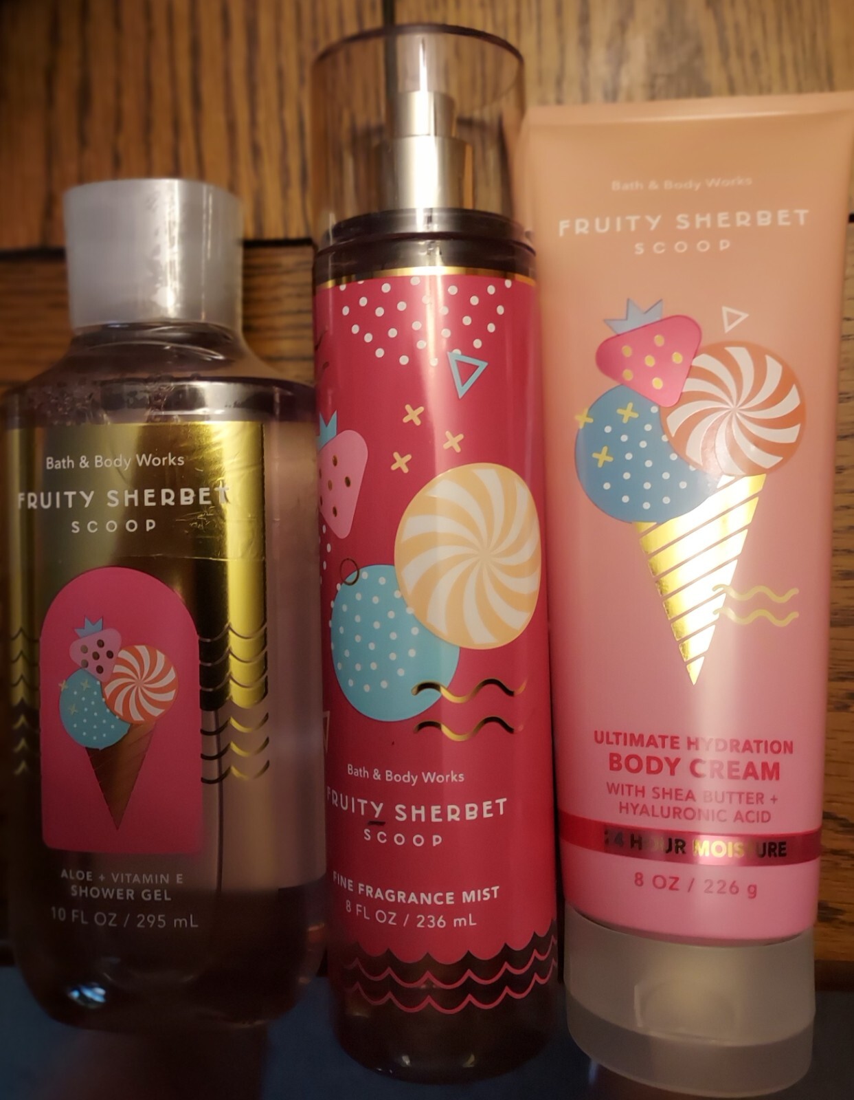 FRUITY SHERBET SCOOP:  BODY CREAM : SHOWER GEL : FRAG MINT