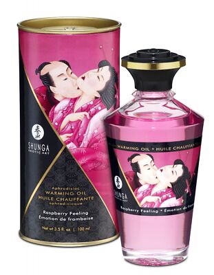 Shunga - Aphrodisiac Warming Oil - Raspberry Feeling - 3.5 fl oz