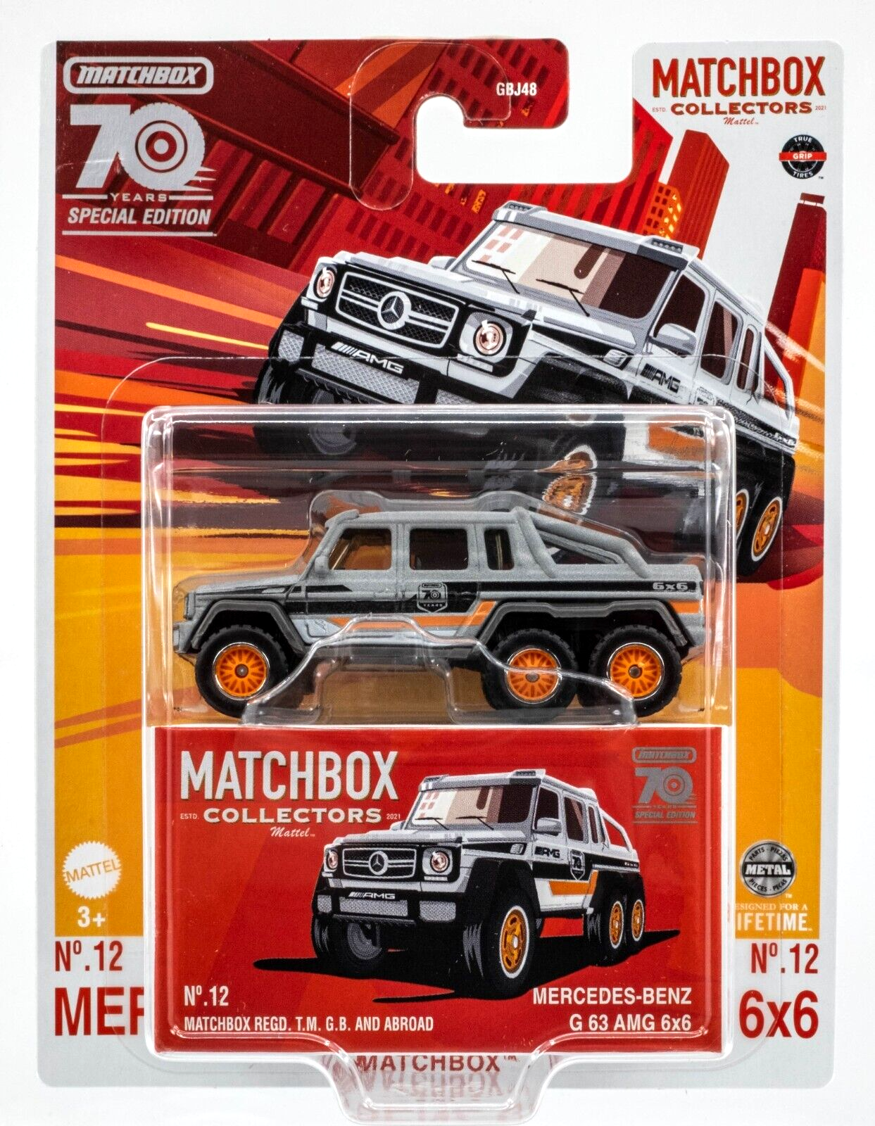 【MATCHBOX】6台セット Mercedes-Benz 2023 Matchbox Collectors #12 Mercedes-Benz G63 AMG 6x6 MATTE