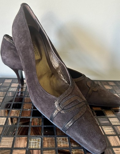 PELLECO Vero Cuoio ハイヒール 37.5 Vero Cuoio Womens Shoes Black Leather Crystal Size 37 Italy