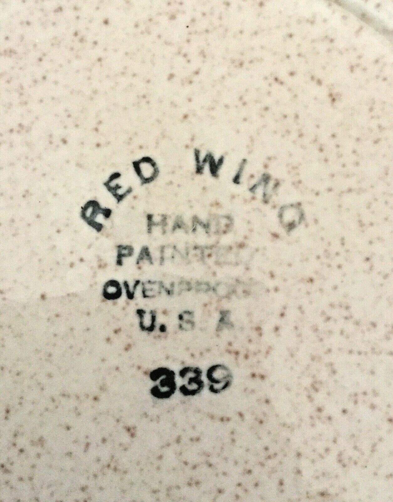 2 VINTAGE RED WING BOB WHITE HANDPAINTED  7 3/4