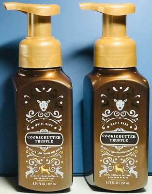 $$$AVE ~ COOKIE BUTTER TRUFFLE ~ 2PK ~ GENTLE FOAMING SOAP ~ Bath & Body Works