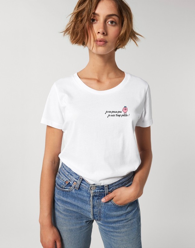 T-Shirt PersonnalisÃ© Manches Courtes Femme Couleur Blanc ImprimÃ© En France