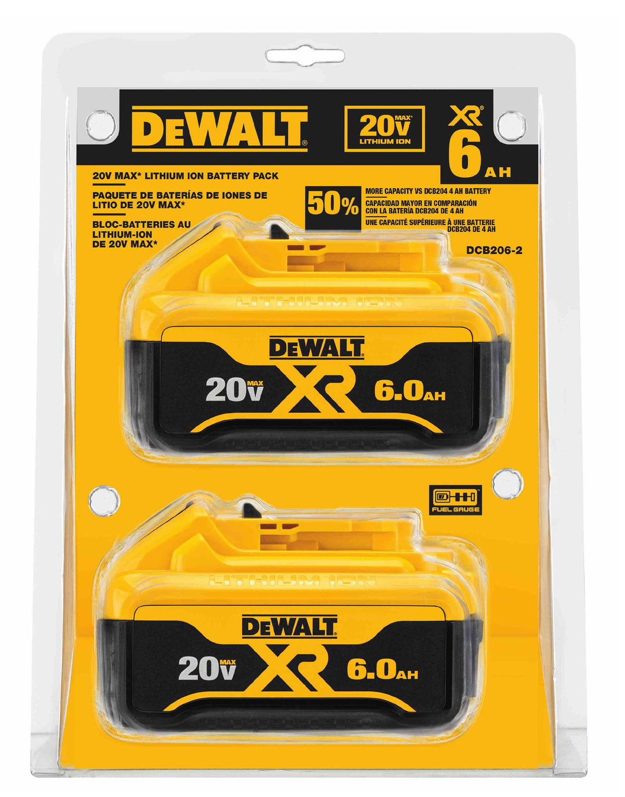 Brand New Sealed DEWALT XR 6Ah 20V LithiumIon Battery DCB2062 eBay