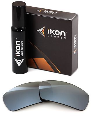 Polarized IKON Iridium Replacement Lenses For Oakley Ten X Silver Mirror