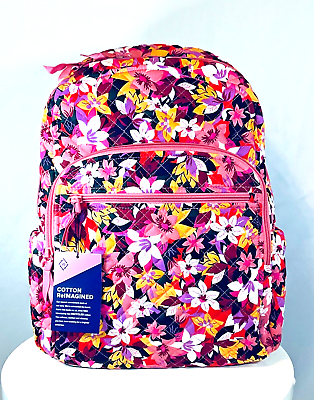 Vera bradley coral floral clearance backpack
