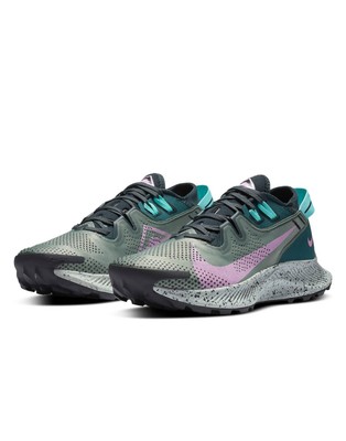 Nike Pegasus Trail 2 Running Shoe womens size 7  sage blue pink nwob outdoor NEW