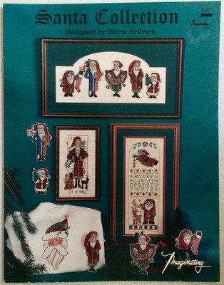 Imaginating Counted Cross Stitch Pattern Booklet SANTA COLLECTION Americana 