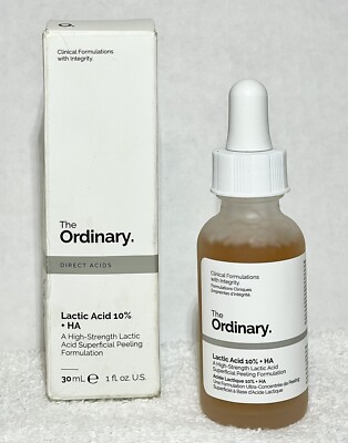 The Ordinary. Lactic Acid 10% + HA  1 fl oz/30 ml NEW IN BOX