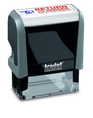 Stamp 4912 Office Printy with English Text RETURN to SENDER   Self Inking, Re...