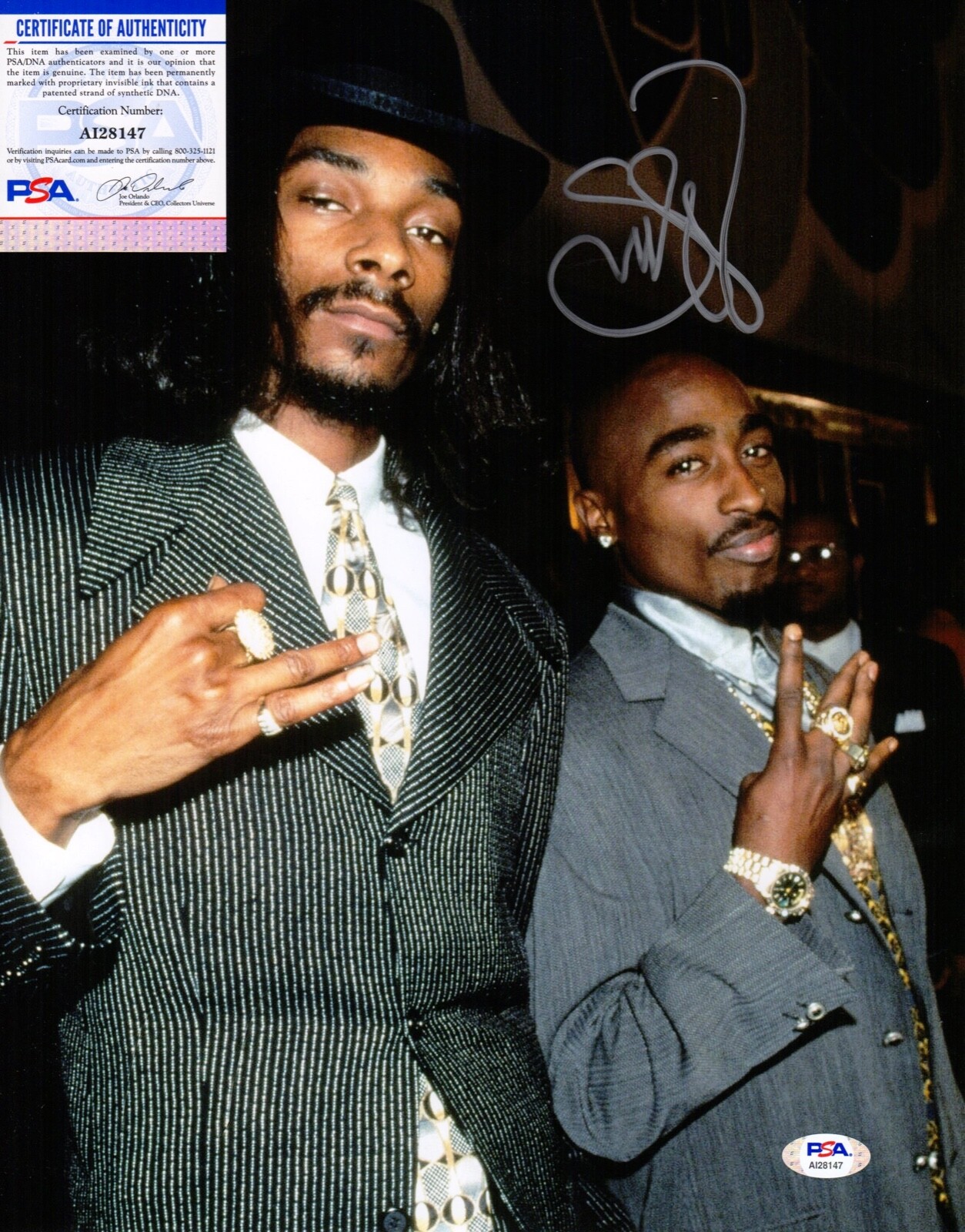 応援グッズ Denice beach snoop dog Tupac new era 2PAC & SNOOP DOGG FACSIMILE AUTOGRAPHED ST. IDES SPECIAL