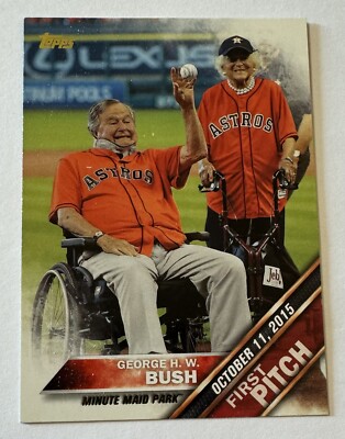 George H.W. Bush 2016 Topps First Pitch #FP-17 - Houston Astros