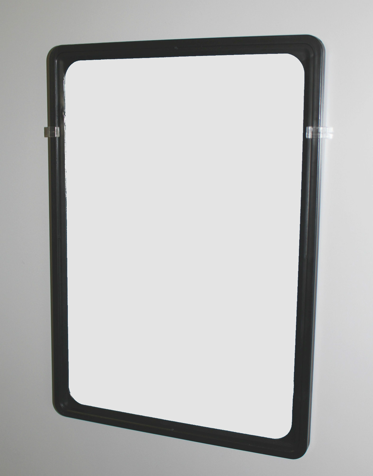 Acrylic Mirror in Black Shatterproof Frame with Fixings A4 Mirror A3