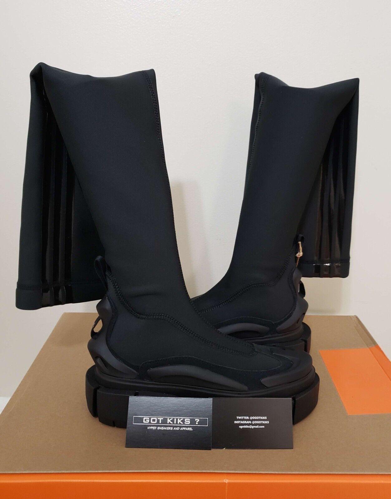 Adidas X IVY PARK NOIR SUPERSLEEK LONG BOOTS (IG2984) US 5.5W/4.5M Adidas X IVY PARK NOIR SUPERSLEEK LONG BOOTS (IG2984) US 5.5W/4.5M