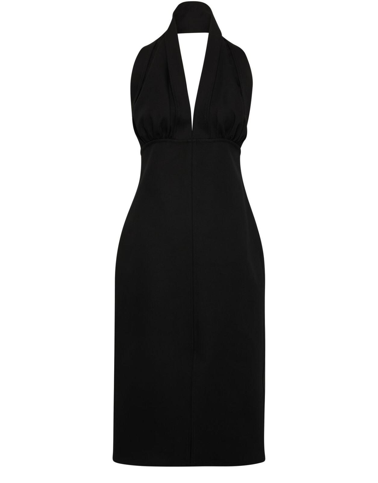 【Bottega Veneta】 Black Wool Dress 798234 V4JU0 1000 Bottega Veneta® Women's Wool Viscose Crepe Dress in Black