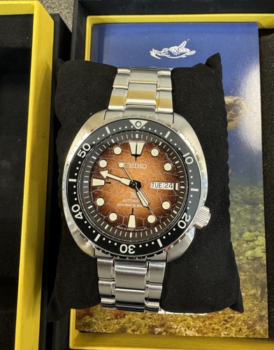 Pre-owned Seiko Automatic Prospex Turtle Divers 200m Special Edition Watch Srph55