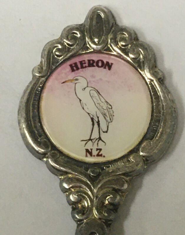 Vintage Souvenir Spoon Collectible Heron New Zealand