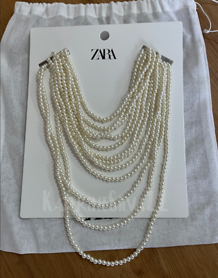 Zara pearl necklace outlet