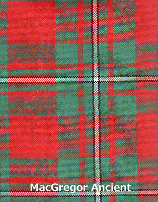 Tartan Sash Clan MacGregor Ladies Scottish Wool Plaid 