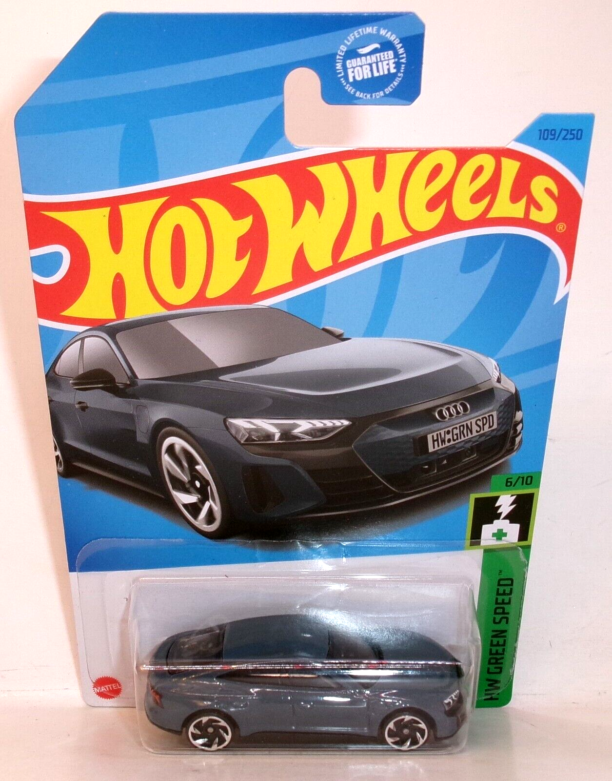 2023 HOT WHEELS 1:64 HW GREEN SPEED 6/10 GRAY AUDI RS E-TRON