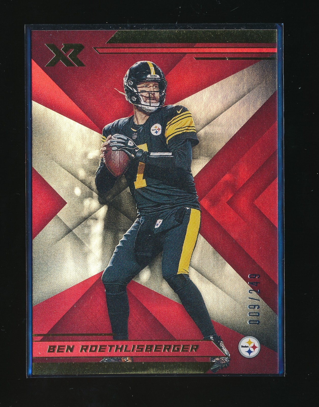 BEN ROETHLISBERGER 2019 PANINI XR RED #12 009/249