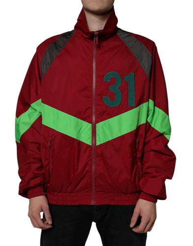 Dolce&Gabbana Men Multicolor Windbreaker Jacket Nylon Full