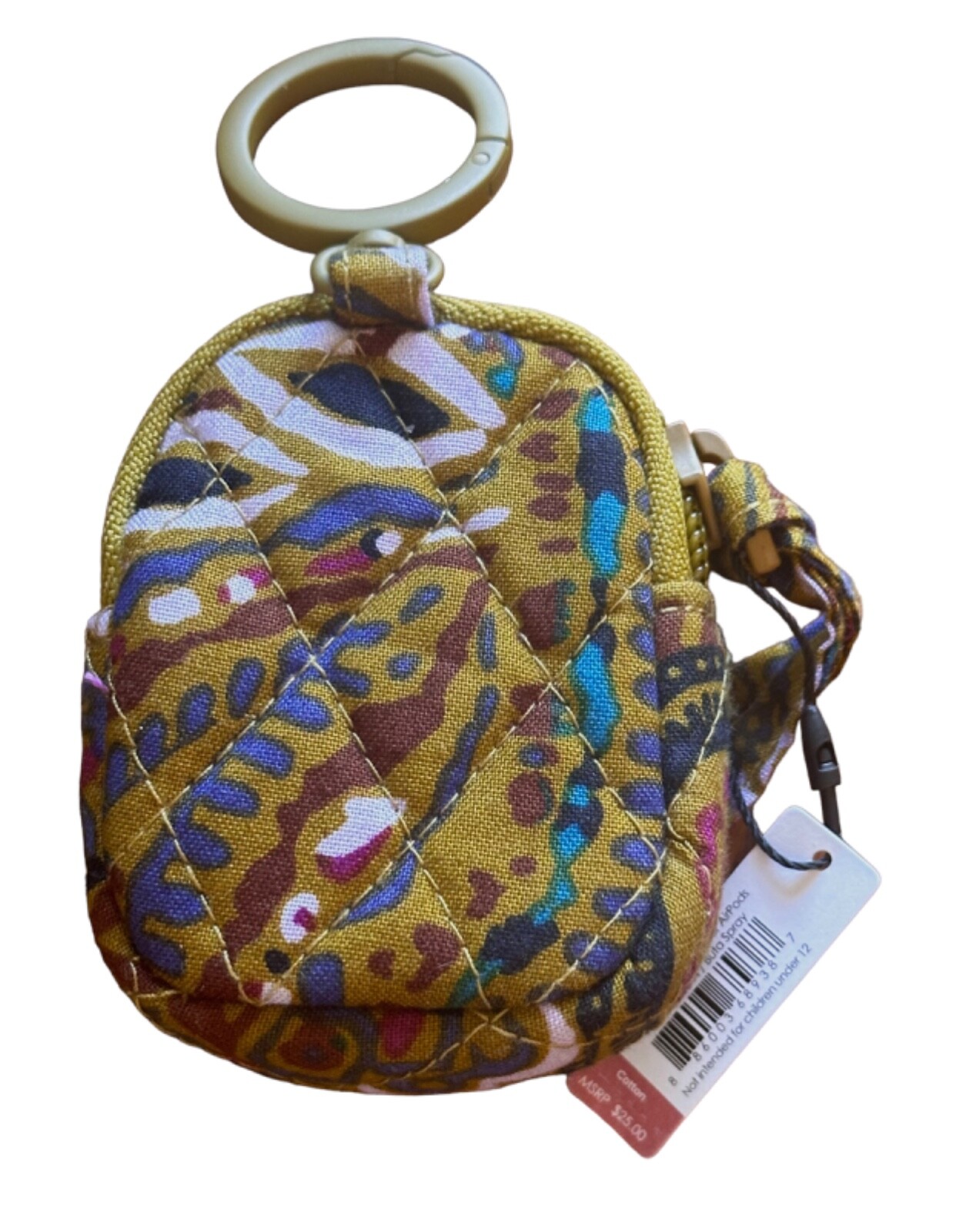 [JILLSTUART]★BAG CHARM DECORATION AND AIRPOD STORAGE POUCH Vera Bradley Buta Spray Essential Bag Charm for AirPods