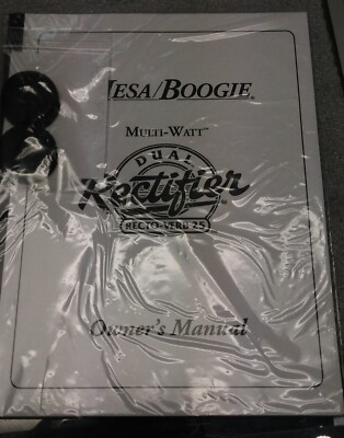 Mesa Boogie Engineering Duel Rectifier RECTO-VERB 25W Owners Manual
