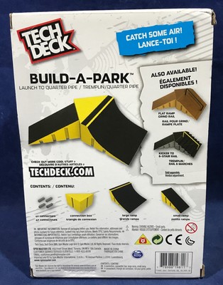 2 NEW Tech Deck BUILD A PARK Sets LAUNCH to QUARTER PIPE Kicker to 6 Stair Rail