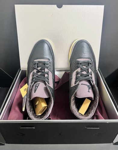Pre-owned Jordan Size 13.5 - A Ma Maniére X Air  3 Retro Black Violet Ore W
