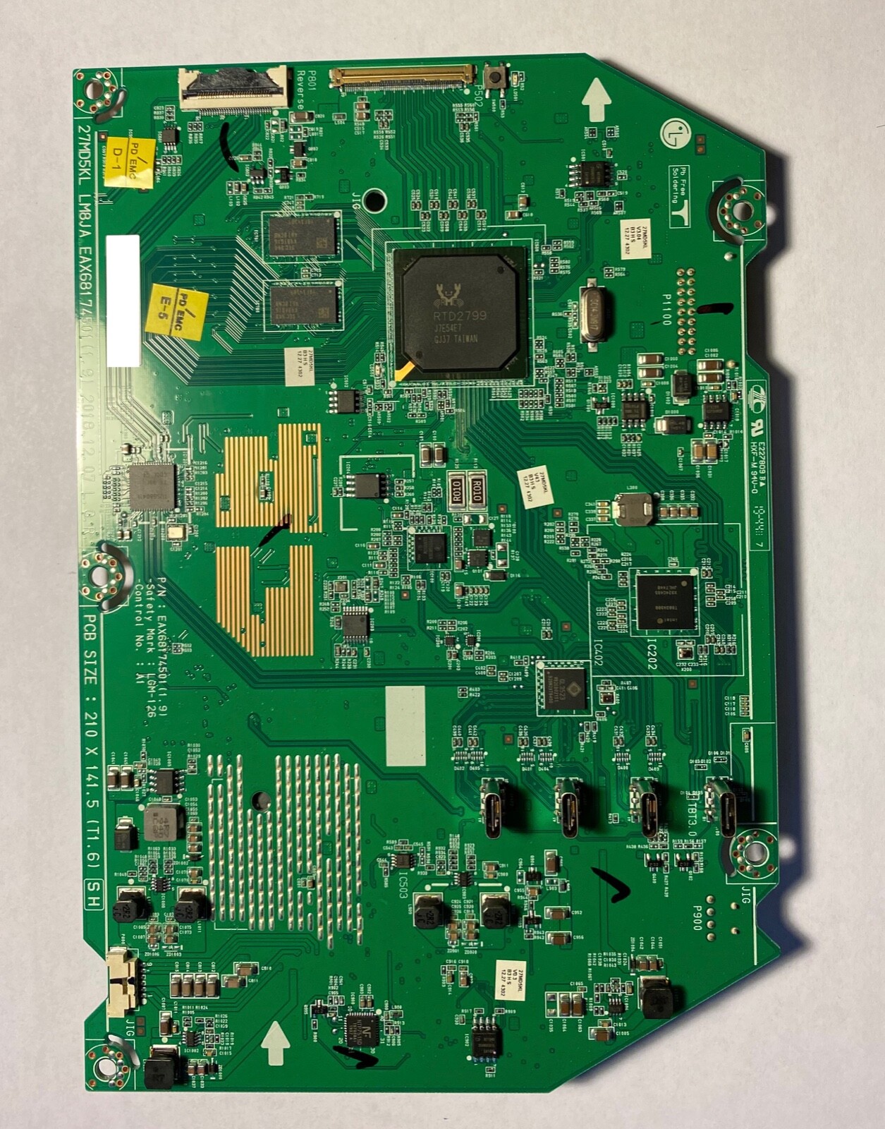 LG UltraFine 5K 27MD5KL-B Main Mother Board EBU64783102 BPR LG UltraFine 5K 27MD5KL-B Main Mother Board EBU64783102 BPR