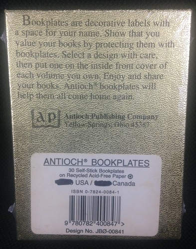 SEALED VINTAGE The Tree in the Wood Antioch Bookplates Christopher Manson Qty 30