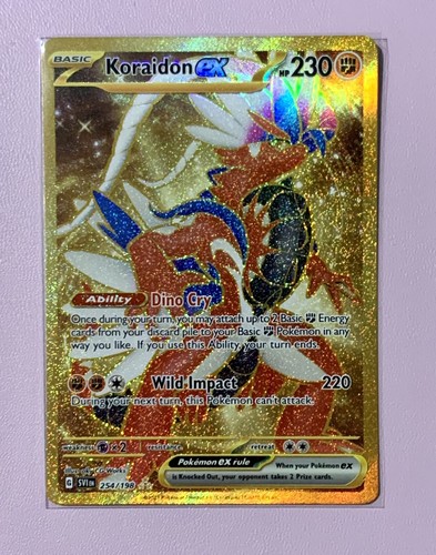 Koraidon EX Gold Card 254/198, Hobbies & Toys, Toys & Games on Carousell