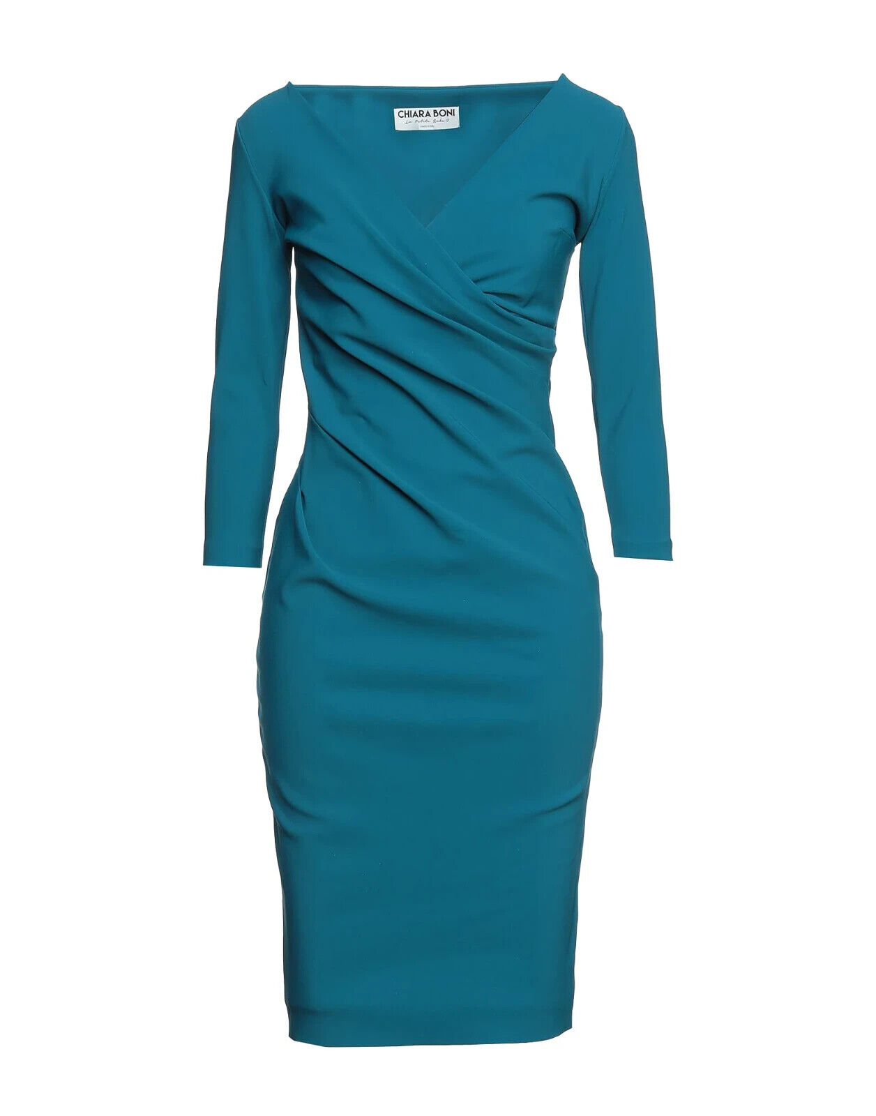 Pre-owned Chiara Boni La Petite Robe Luiza Dress Avio Blue $695